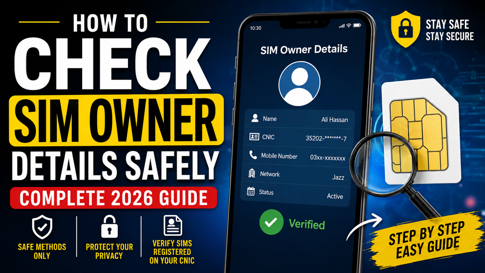 SIM owner details